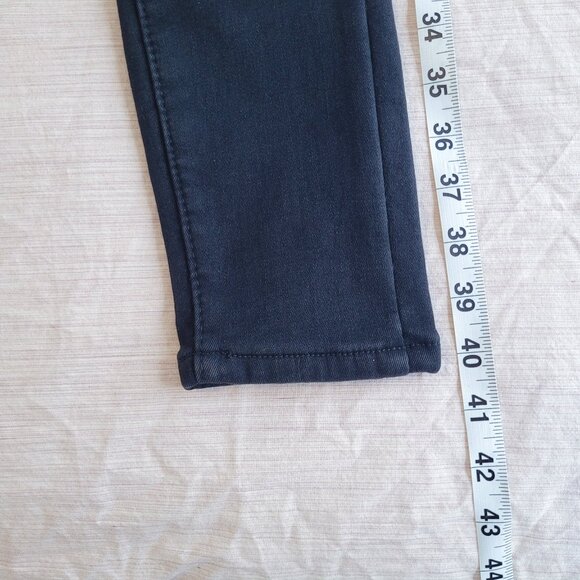 Black FLEECE WARM Jeans, Cozy Winter Jeans, Skinny Denim Pants, Size 29 - Picture 7 of 9